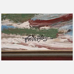 Fredo Bley, Bauernhof im Winter