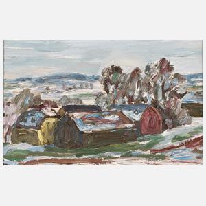 Fredo Bley, Bauernhof im Winter