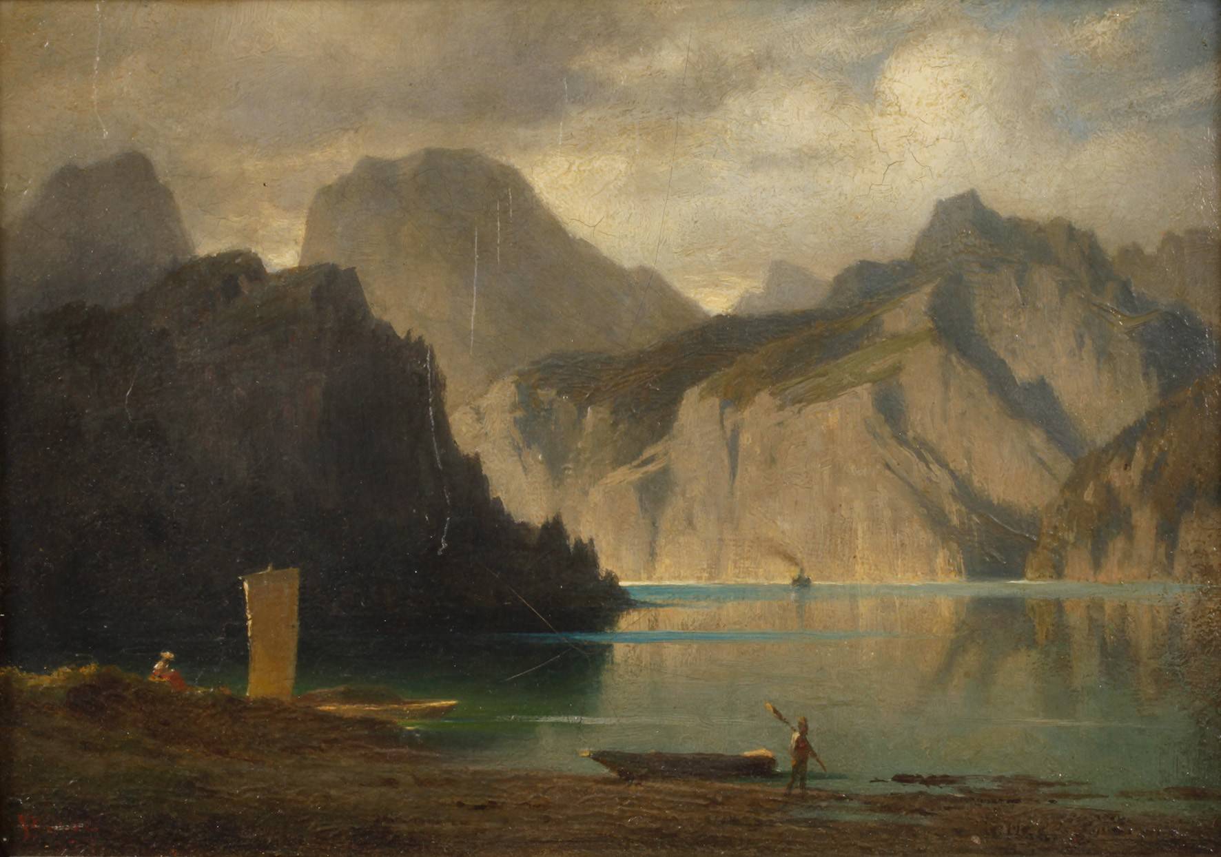 Carl Bolze, Abend am Traunsee