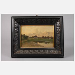 Carl Bolze, Abend in den Alpen