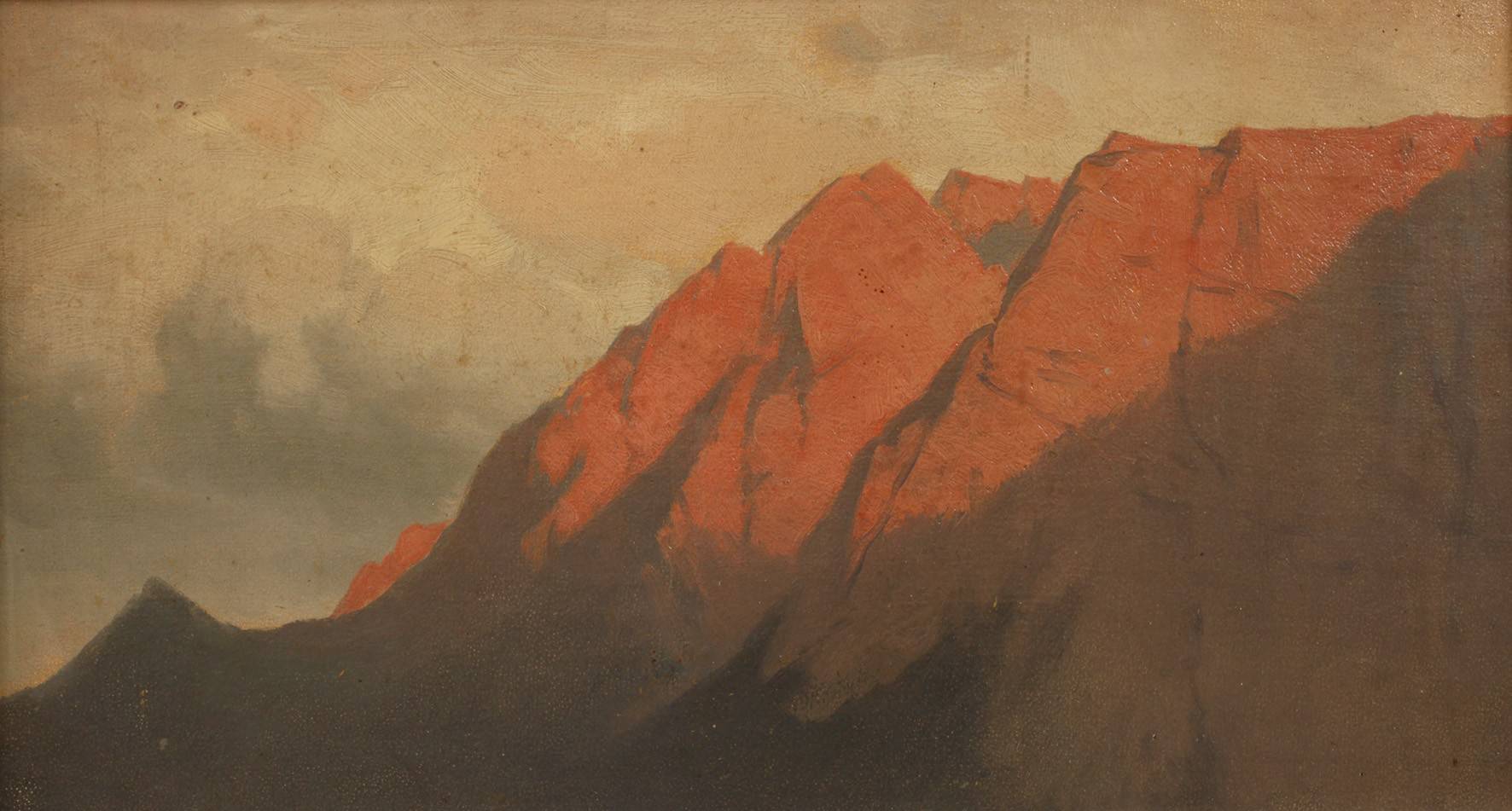 Carl Bolze, attr., Alpenglühen