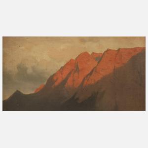 Carl Bolze, attr., Alpenglühen