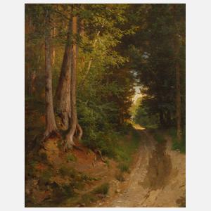 Carl Bolze, attr., Waldweg