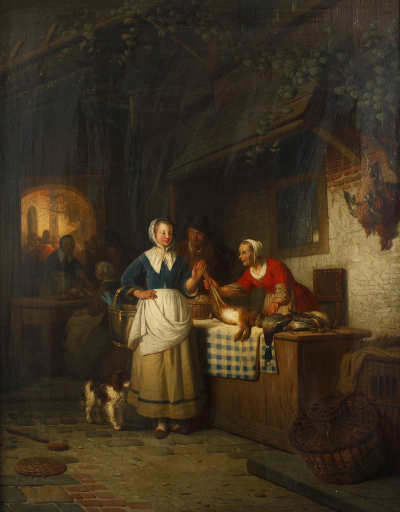 Adrien de Braekeleer, ”Der Geflügelmarkt”