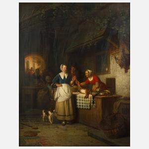 Adrien de Braekeleer, ”Der Geflügelmarkt”