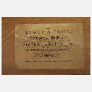 Edmund Ward Gill, Hirtenmädchen in Waldlandschaft