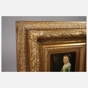 Edmund Ward Gill, Hirtenmädchen in Waldlandschaft