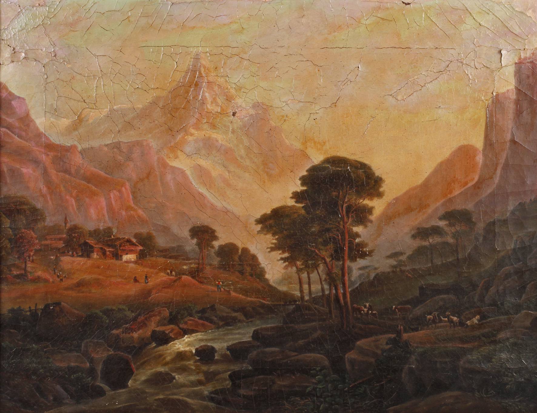 Heller, Romantische Hochgebirgslandschaft