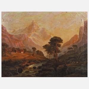 Heller, Romantische Hochgebirgslandschaft