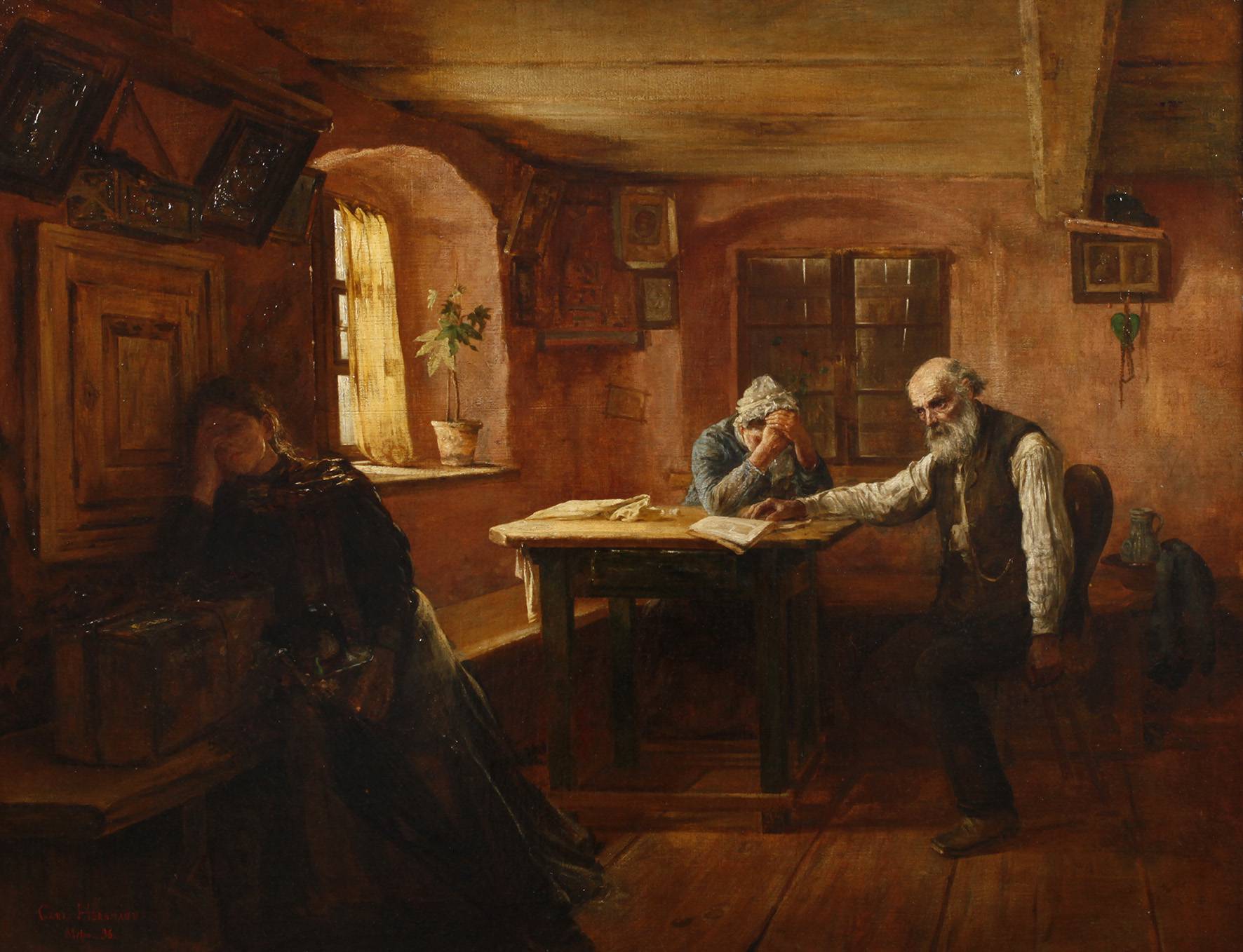 Carl Gustav Herrmann, Die Todesnachricht