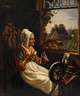 Carl Tiefenbronn, Alte Frau am Spinnrad