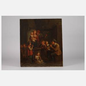 Familie bei der Hausmusik