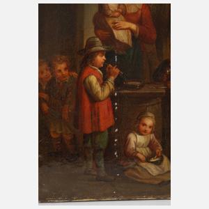 Familie bei der Hausmusik