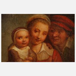 Familie bei der Hausmusik