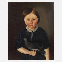 Mädchen mit Taube, Biedermeier111