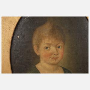 Paar Kinderportraits Biedermeier