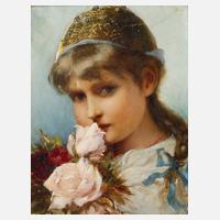 Portrait Trachtenmädchen mit Goldhaube111