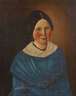 Dame im blauen Kleid, Biedermeier