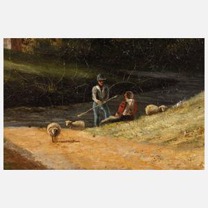 Spätromantiker, Schäfer in Gewitterlandschaft