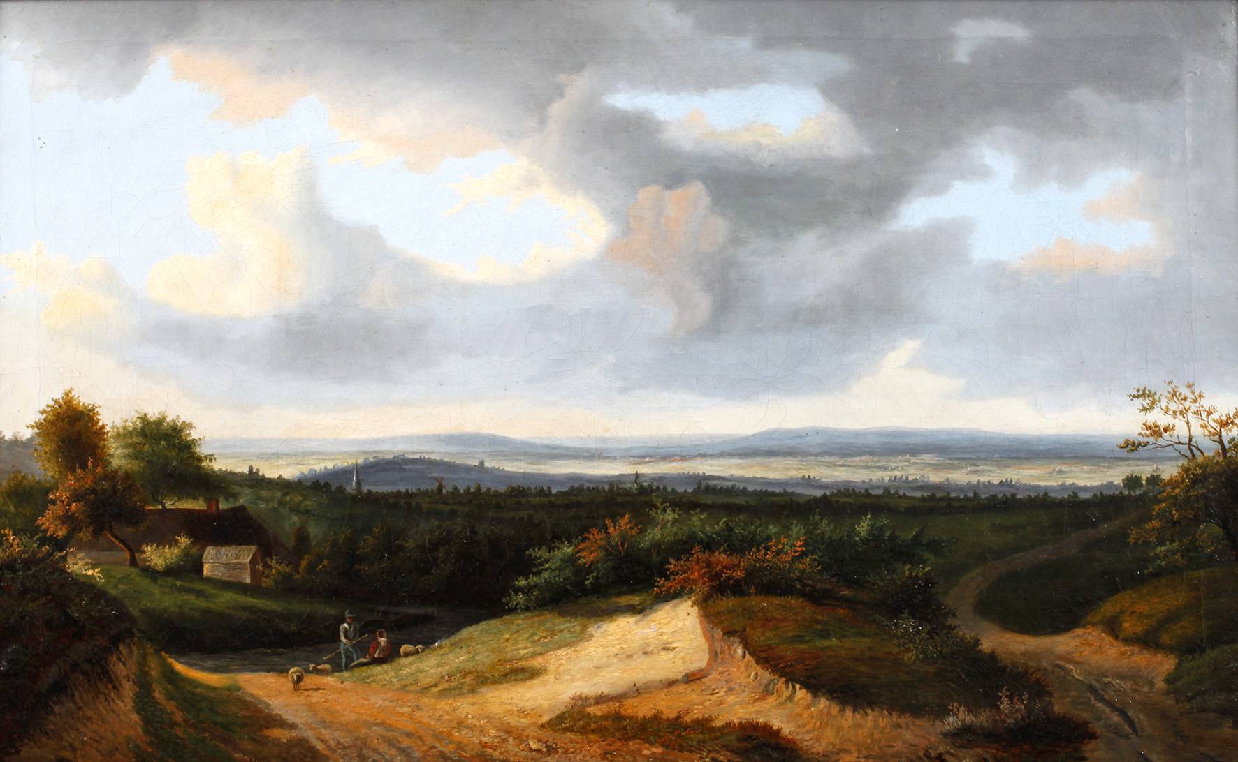 Spätromantiker, Schäfer in Gewitterlandschaft