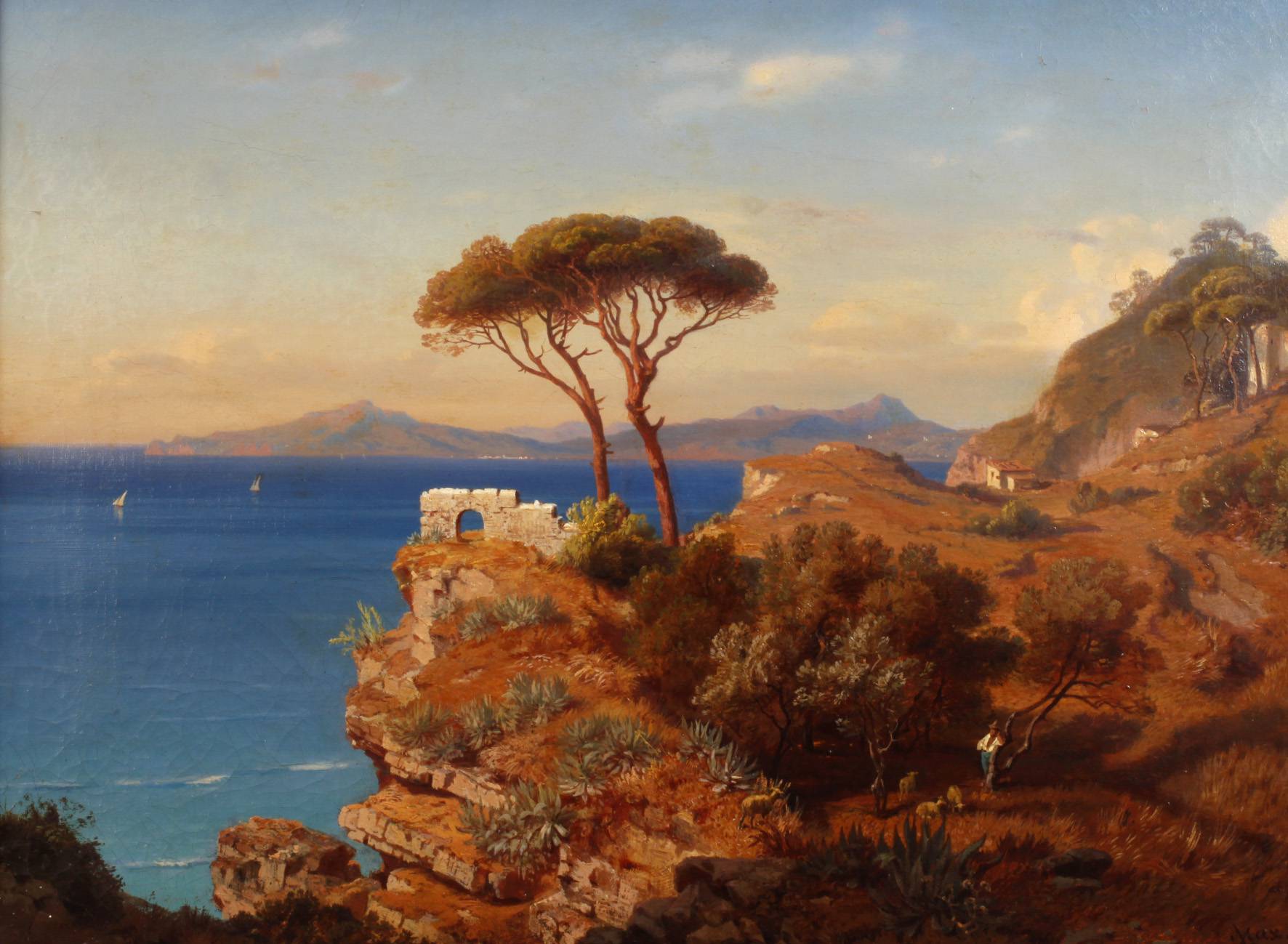 Max, Hirte in mediterraner Landschaft