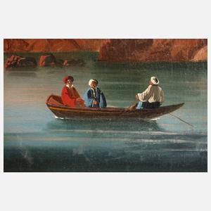 Ansicht Istanbul, Leanderturm im Bosporus