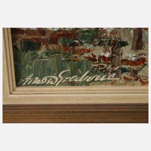 Prof. Georg Arnold-Graboné, Winter am Deininger Weiher