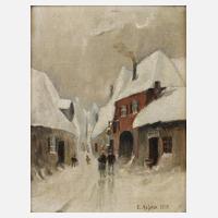 Eduard Asbeck, winterliche Straße111