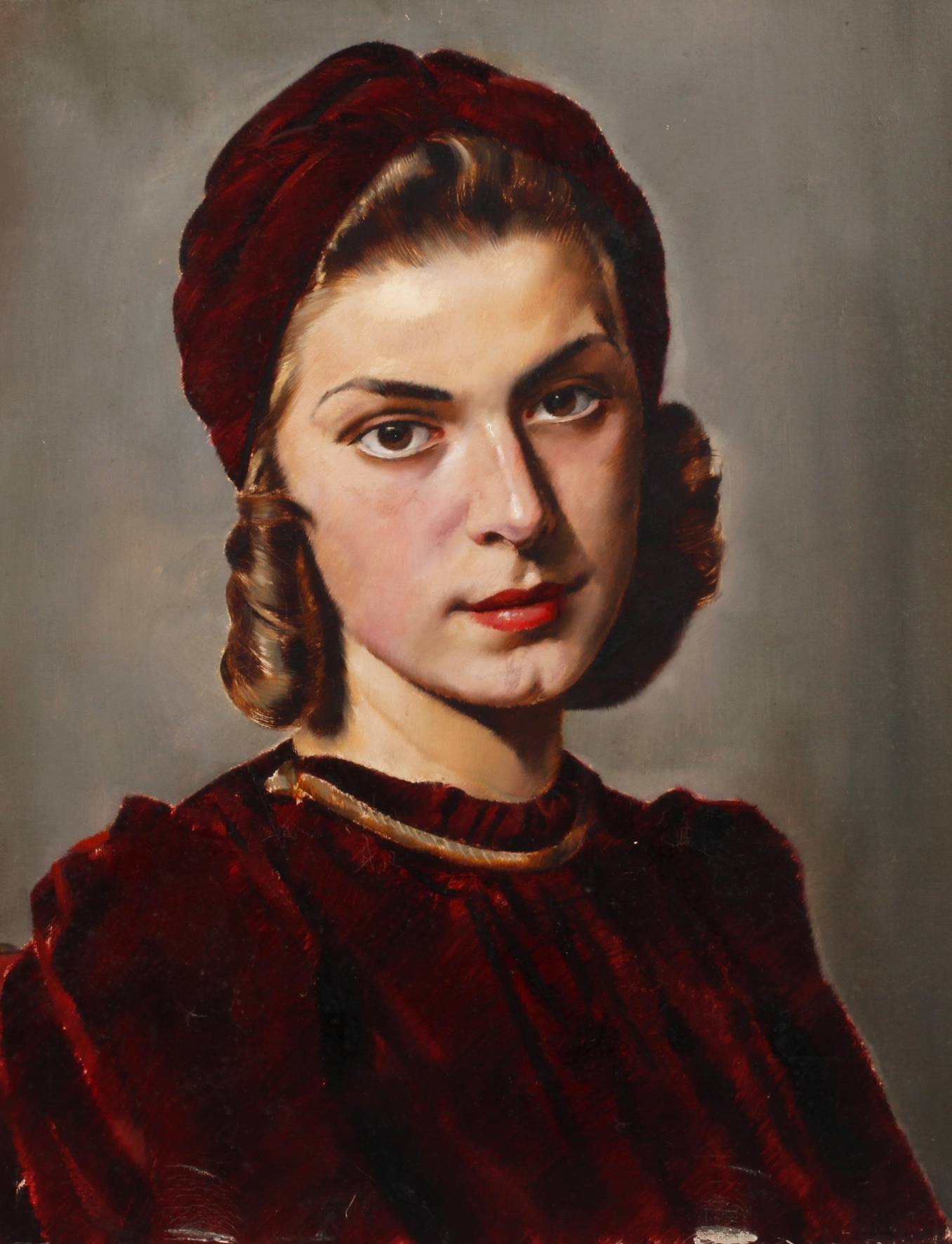 Franz Aumer, attr., Damenportrait