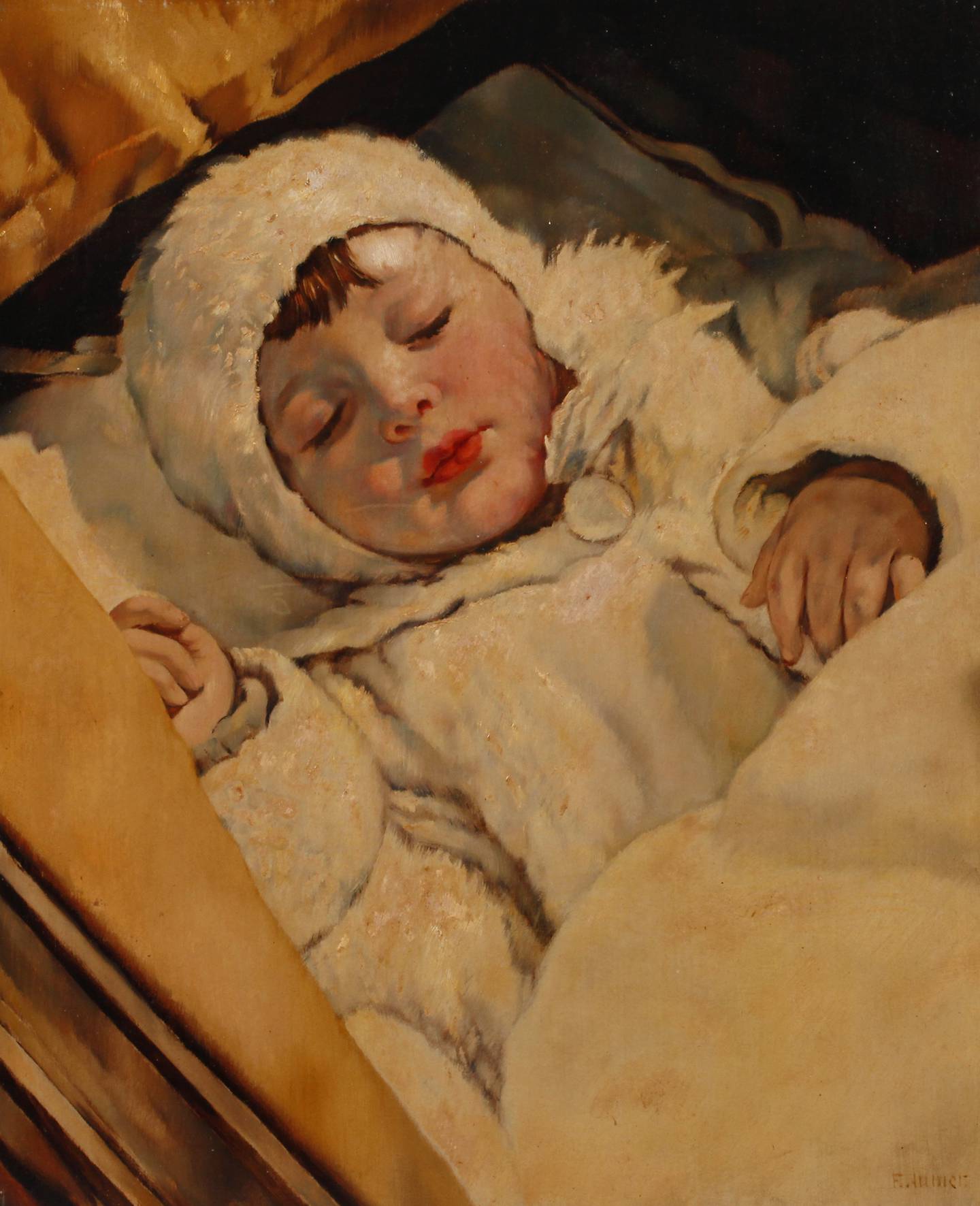 Franz Aumer, Schlafendes Kind
