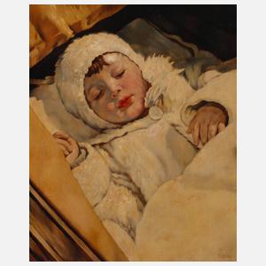 Franz Aumer, Schlafendes Kind