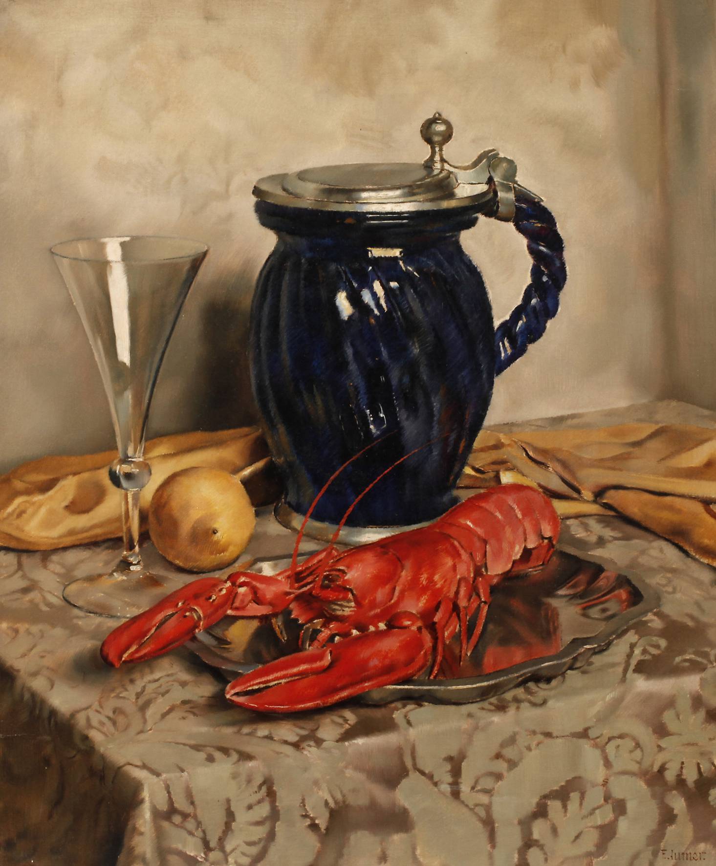 Franz Aumer, Stillleben mit Hummer