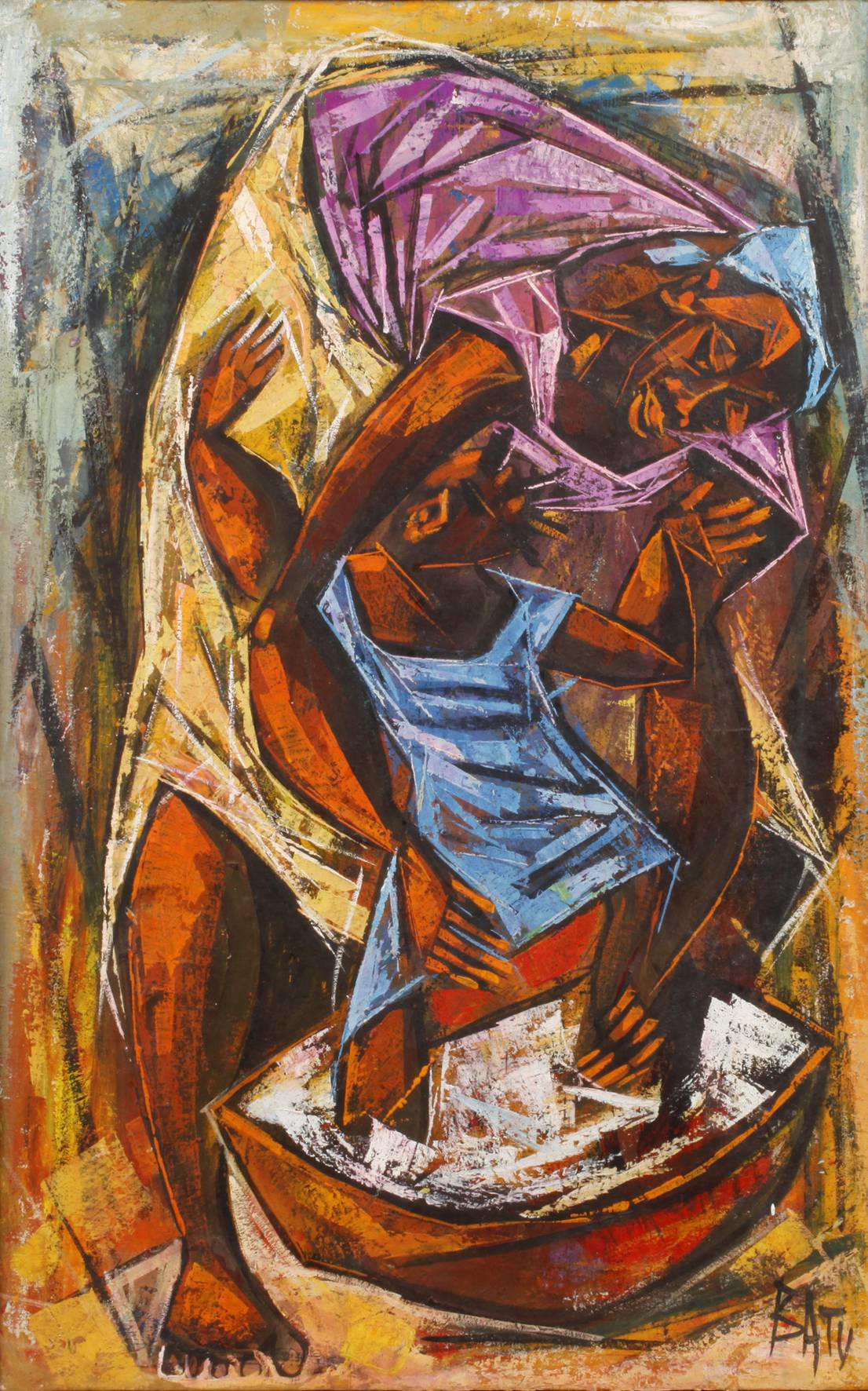 Baty, Mutter mit Kind