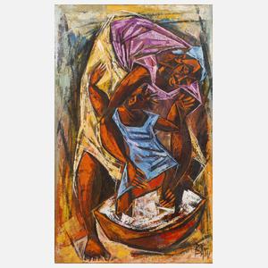 Baty, Mutter mit Kind