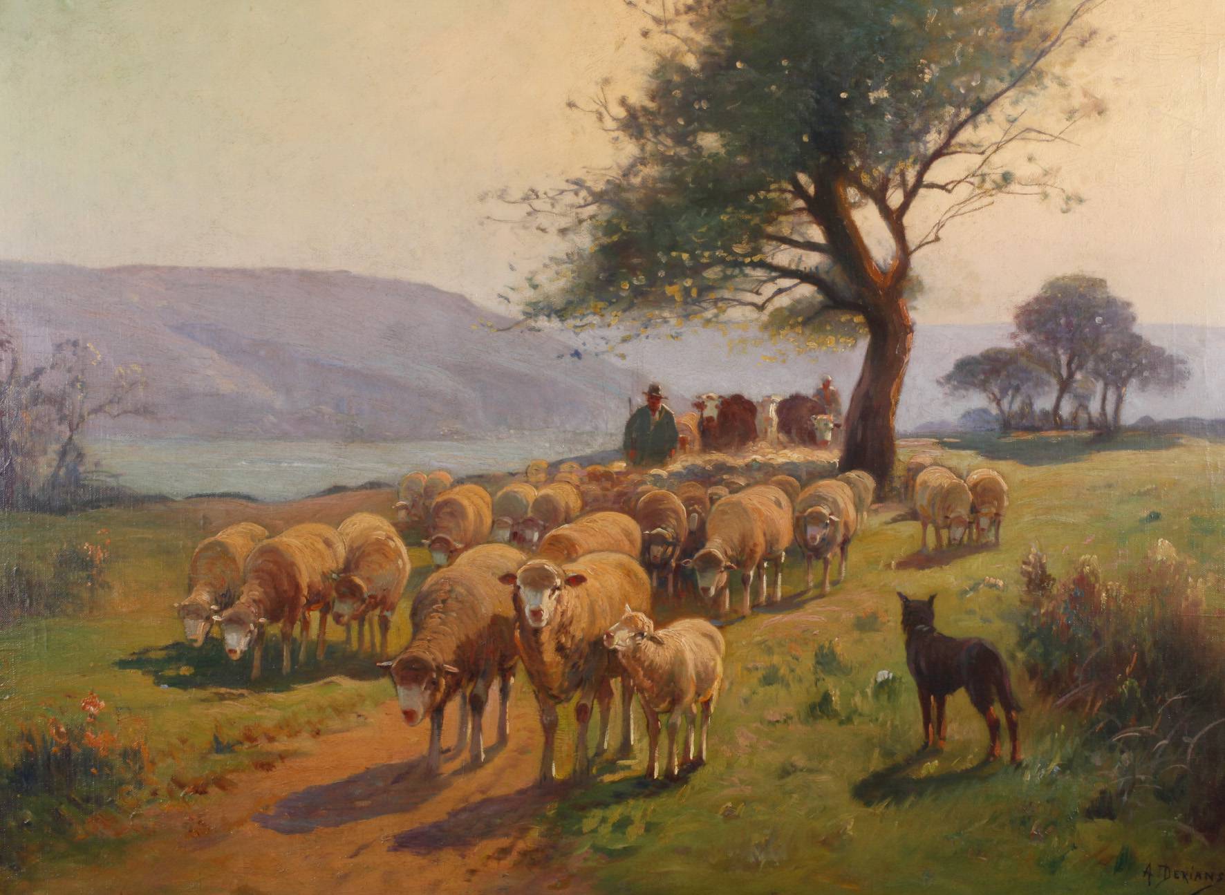 A. Derians, Pastorale Szene