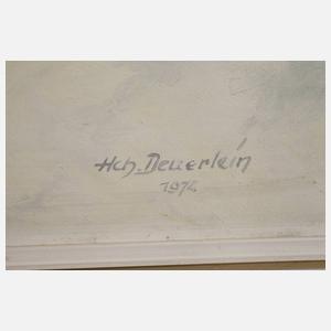 Hch. Deuerlein, zwei Gemälde Alt-Helmbrechts