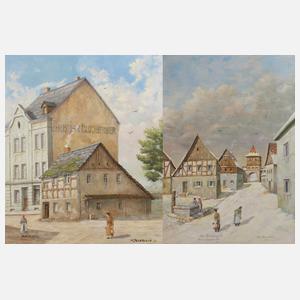 Hch. Deuerlein, zwei Gemälde Alt-Helmbrechts