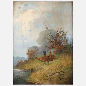 Eugen Frank-Colon, Fasane am Seeufer