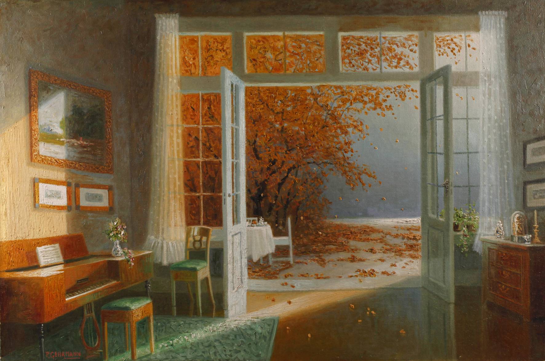 Paul Gehrmann, Biedermeierinterieur