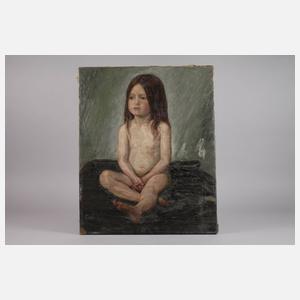 Alexander Gerbig, attr., ”Kind nach dem Bad”