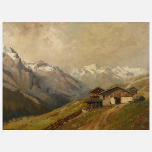 Karl Gross-Sattelmair, Blick zur Kaserstattalm