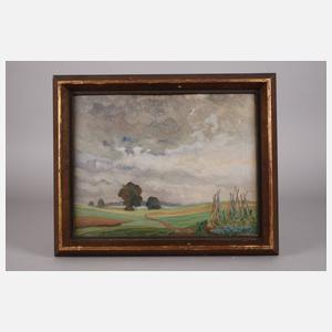 Heinrich Gutjahr, ”Gewitterstimmung bei Uffing ...”