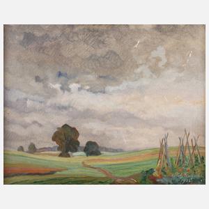 Heinrich Gutjahr, ”Gewitterstimmung bei Uffing ...”