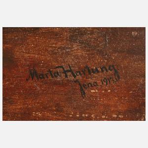 Marta Hartung, ”Feldblumen in einer Kiepe”