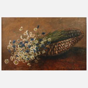 Marta Hartung, ”Feldblumen in einer Kiepe”