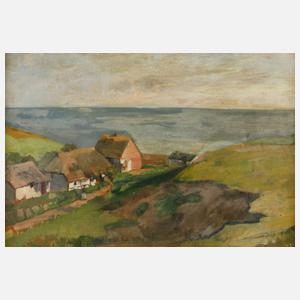 Prof. Ludwig von Hofmann, Fischerkaten am Meer