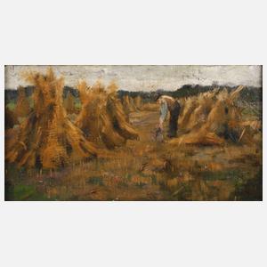 Barbara van Houten, attr., Schnitter bei der Ernte