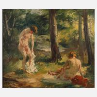Paul Kapell, Zwei badende Mädchen im Wald111