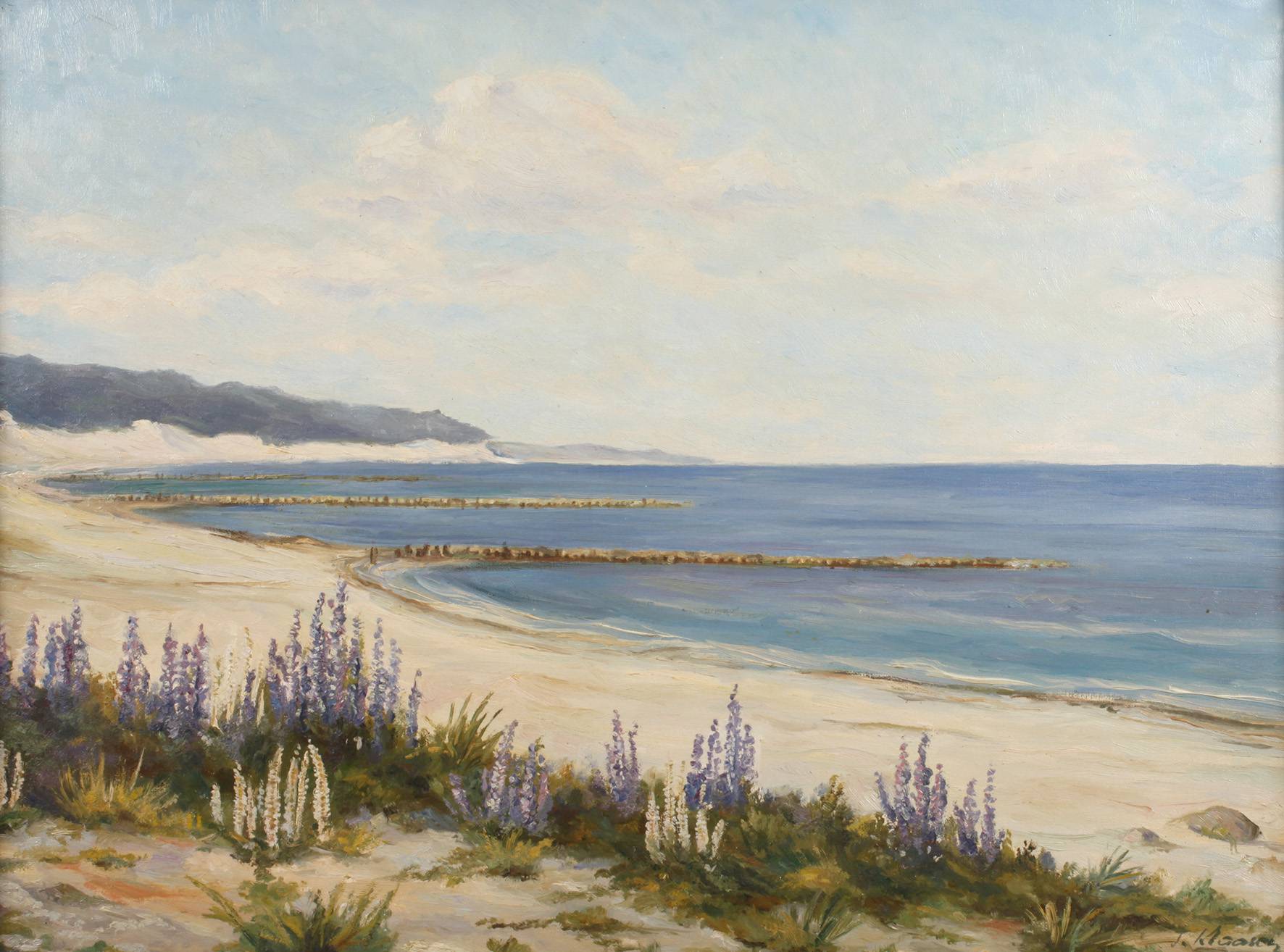 J. Klaasen, Strand von Thiessow auf Rügen