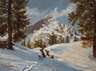 Willy Krauss, winterlicher Blick zur Alpspitze